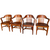 SOLD Set of 4 Lawyer Arm Chairs