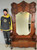 SOLD Antique Monumental Heavily Carved Shapely Mirror Victorian Hall Tree