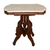 SOLD Antique Accent Table, Antique Victorian Marble Top Shapely Burl Walnut Parlor Stand