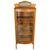 SOLD Antique China Closet, Antique Oak Curved Door China Cabinet by Larkin