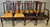 SOLD Set of 8 Mahogany Carved Dining Chairs