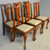 SOLD Antique Kitchen Chairs, Antique Set of 6 Queen Anne Mahogany Dining Room Chairs