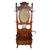 SOLD Antique Hall Seat, Antique Oak Double Mirror Lift Seat Hall Tree