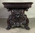 SOLD Heavily Carved Continental Mahogany Trestle Table
