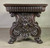 SOLD Heavily Carved Continental Mahogany Trestle Table