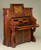 SOLD Antique Walnut Desk, Antique Gothic Revival Carved Walnut Desk