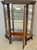 SOLD Antique China Closet, Victorian Oak China Cabinet Griffin & Claw Foot
