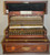 SOLD Antique Cash Register, Antique Wooden Cash Register, Mahogany, Inlaid