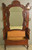 SOLD Antique Oak Victorian Carved Hall Tree or Hall Seat, Large