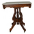 SOLD Antique Victorian Marble Parlor Table, Eastlake Burl Walnut Stand