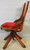 SOLD Antique Office Desk Chair, Victorian Ladies Swivel Tilt Desk Chair