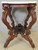 SOLD Antique Parlor Table, Victorian Marble Top Parlor Stand with Dog Carving