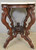 SOLD Antique Parlor Table, Victorian Marble Top Parlor Stand with Dog Carving