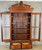 SOLD Antique Bookcase, Victorian Double Door Carved Walnut Cabinet
