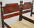 SOLD Antique Poster Beds, Pair of Mahogany Pineapple Poster Beds
