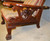 SOLD Antique Morris Chair, Victorian Lion Head Claw Foot Reclining Chair