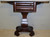 SOLD Antique Parlor Stand, Mahogany Drop Leaf Empire Worktable