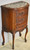SOLD Antique Nightstand, Marble Top French Three Drawer Carved Stand