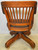 SOLD ﻿Antique Office Chair, Barrel Seat Lawyers Bankers Swivel Tilt Desk Chair