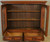 SOLD Antique Walnut Bookcase, Victorian Burl Walnut Double Door Bookcase