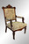 SOLD Antique Victorian Burl Walnut Arm Chair