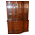 SOLD Antique China Cabinet, Mahogany Drexel Curved Glass Breakfront Cabinet