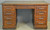 SOLD Antique Banker's Desk, Victorian Oak Raised Panel Lawyer’s Desk 54 inches