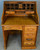 SOLD Antique Oak Ladies Raised Panel Roll Top Desk