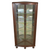 SOLD Antique China Cabinet by Horner, Oak Curved Door Corner China Cabinet