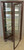 SOLD Antique China Cabinet by Horner, Oak Curved Door Corner China Cabinet
