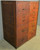 SOLD Antique Oak File Cabinet 8 Drawer Legal Size by Library Bureau