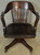 SOLD Antique Office Chair - Mahogany Swivel Tilt Lawyers/Bankers Chair