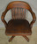 SOLD Antique Office Chair, Barrel Back Bankers/Lawyers Swivel Tilt Desk Chair