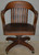 SOLD Antique Office Chair, Barrel Back Bankers/Lawyers Swivel Tilt Desk Chair