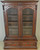 SOLD Antique Bookcase, Victorian Burl Walnut Step Back Cabinet