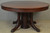 SOLD Antique Victorian Round Mahogany Claw Foot Banquet Dining Room Table