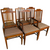 SOLD Antique Dining Room Chairs, Set of 6 Mahogany Hepplewhite Dining Chairs