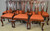SOLD Antique Dining Room Chairs, Set of 7 Mahogany Chippendale Dining Chairs