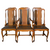 SOLD Antique Oak Dining Chairs, 6 Queen Anne Oak Dining Chairs – Unusual
