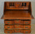 SOLD Vintage Slant Top Desk, Block Front Chippendale Mahogany Desk by Maddox