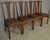 SOLD Antique Dining Room Chairs, Set of 4 Oak Dining Chairs by Paine