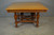 SOLD Antique Oak Dining Room Table, Carved Oak Banquet Table w/ 5 Leaves