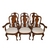SOLD Ethan Allen Set of 6 Queen Anne Mahogany Dining Room Chairs #21486