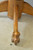 SOLD Antique Dining Room Table, Round Oak Claw Foot Dining Table - 42 inches