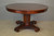 SOLD  Antique Dining Room Table / Mahogany Empire Simple Base