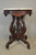 SOLD Antique Parlor Table, Victorian Carved Marble Top Stand