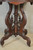 SOLD Antique Parlor Table, Victorian Carved Marble Top Stand