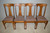 SOLD Antique Oak Dining Chairs, Set of 4, Refinished