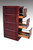 SOLD Mahogany Three Drawer File Cabinet