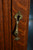 SOLD Antique China Closet, Oak with Serpentine Glass
